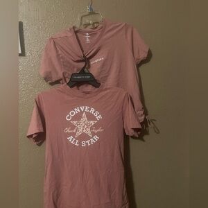 Bundle of  Two Converse Pink T-Shirts